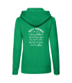 bluza z kapturem damska BEST FRIENDS ARE LIKE FAIRY TALES dla przyjaciół przyjaźni z napisami nadrukiem na prezent kangurka zielony tyl.png
