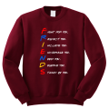 bluza FRIENDS best dla przyjaciela przyjaciółki cytat przyjaźni pomysł na prezent z nadrukiem napisami bordo przod.png