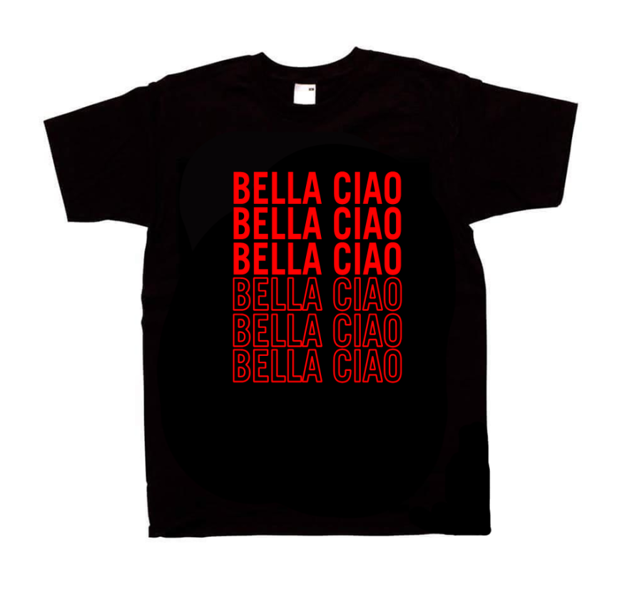 koszulka BELLA CIAO z nadrukiem napisami czarna.png