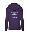 bluza damska z kapturem z własnym nadrukiem fiolet tyl.png