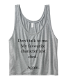don't talk to m my favourite character just died again crop top szary.png