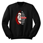 Bluza PROFESSOR MASKA SALVADOR miasta RIO TOKYO DENVER MOSCOW z nadrukiem