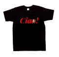 koszulka z nadrukiem CIAO bella maska dali czarna.png