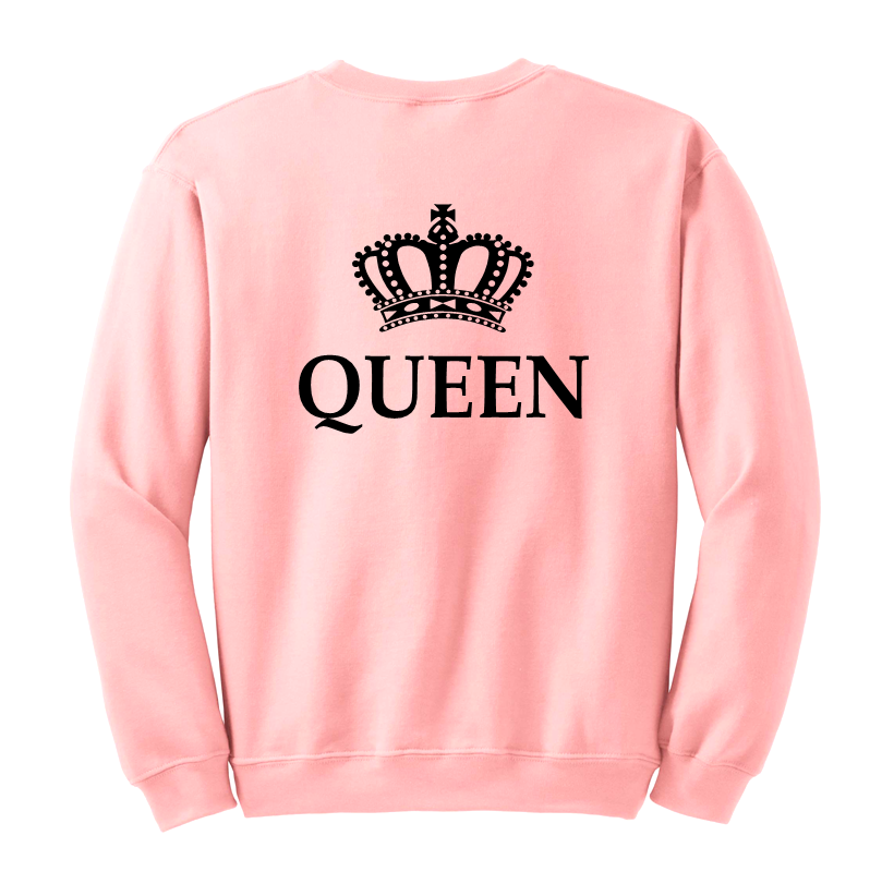korona QUEEN bluza dla par zakochanych dla niej pudroworóżowa tył.png
