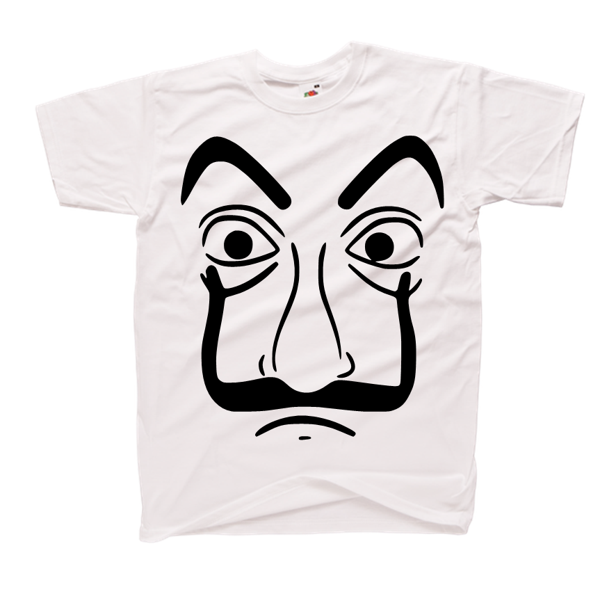 koszulka z nadrukiem MASKA SALVADOR biała.png