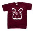 koszulka z nadrukiem MASKA SALVADOR bordowa.png