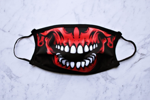 MASECZKA FULLPRINT NA TWARZ WIELORAZOWA Z NADRUKIEM DIABEŁ DEVIL