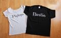 Koszulki dla dwojga- komplet bluzek dla zakochanych z napisami PIĘKNA I BESTIA prezent dla par walentynki