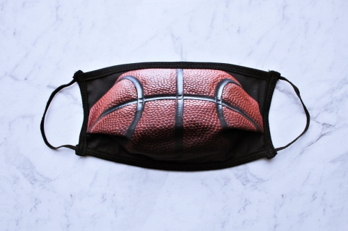 MASECZKA FULLPRINT NA TWARZ WIELORAZOWA Z NADRUKIEM PIŁKA KOSZYKÓWKA basketball