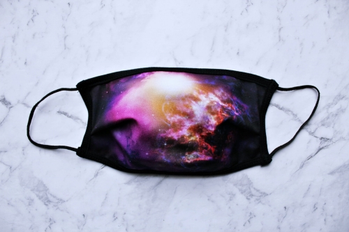 MASECZKA FULLPRINT NA TWARZ WIELORAZOWA Z NADRUKIEM UNIVERSE kosmos