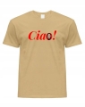 koszulka z nadrukiem CIAO bella maska dali  nautal przod.jpg