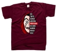 koszulka z nadrukiem PROFESSOR MASKA DALI DOM bordo przod.jpg