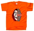 koszulka z nadrukiem PROFESSOR MASKA DALI DOM pomarańcz przod.jpg