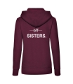 bluza z kapturem damska BFF SISTERS dla przyjaciółek przyjaciółki bordo tyl.jpg