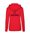 bluza z kapturem damska BFF SISTERS dla przyjaciółek przyjaciółki czerwony tyl.jpg