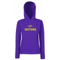 bluza z kapturem damska BFF SISTERS dla przyjaciółek przyjaciółki fioletowy przod.jpg