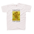 koszulka z nadrukiem SŁONECZNIKI VAN GOGHA vincent van gogh obraz biała.jpg