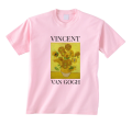 koszulka z nadrukiem SŁONECZNIKI VAN GOGHA vincent van gogh obraz pudroworóżowa.png