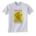 koszulka z nadrukiem SŁONECZNIKI VAN GOGHA vincent van gogh obraz szara.png