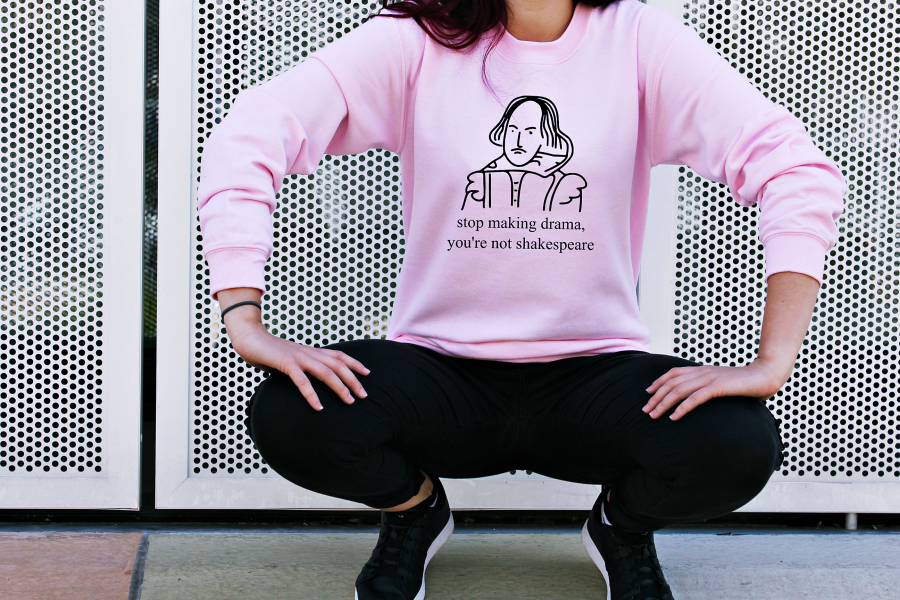 stop making drama bluza jasnorożowa zdjęcie.png