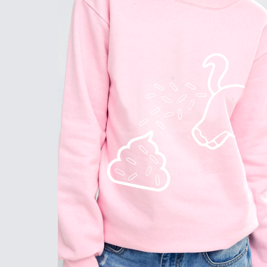 unicorn poop bluza pudroworóżowa.png