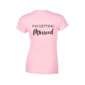 koszulka damska I'M GETTING MARRIED na wieczór panieński dla panny młodej pudrowy tyl.jpg