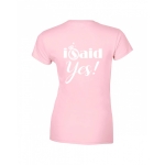 KOSZULKA DAMSKA I SAID YES! NA WIECZÓR PANIEŃSKI DLA PANNY MŁODEJ BLUZKA