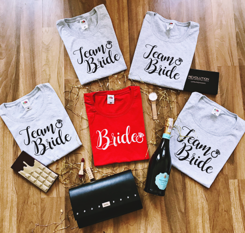Koszulka damska TEAM BRIDE dla druhny na wieczór panieński