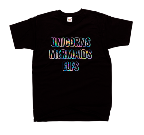 KOSZULKA UNICORNS MERMAIDS ELFS JEDNOROŻCE UNICORN