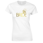 KOSZULKA BRIDE diament WIECZÓR PANIEŃSKI PANNA MŁODA DAMSKA