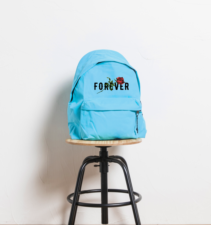 plecak forever róża rose błękitny szkolny duży A4 do szkoły.png