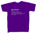 koszulka BEST FRIEND NOUN definicja dla przyjaciółki przyjaciela best friends bff prezent z nadrukiem napisami fioletowy.png