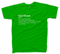 koszulka BEST FRIEND NOUN definicja dla przyjaciółki przyjaciela best friends bff prezent z nadrukiem napisami zielony.png