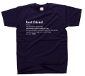 koszulka BEST FRIEND NOUN definicja dla przyjaciółki przyjaciela best friends bff prezent z nadrukiem napisami granatowy.png