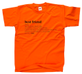 koszulka BEST FRIEND NOUN definicja dla przyjaciółki przyjaciela best friends bff prezent z nadrukiem napisami pomarańczowy.png