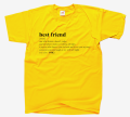koszulka BEST FRIEND NOUN definicja dla przyjaciółki przyjaciela best friends bff prezent z nadrukiem napisami żółty.png
