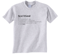 koszulka BEST FRIEND NOUN definicja dla przyjaciółki przyjaciela best friends bff prezent z nadrukiem napisami szary.png