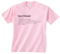 koszulka BEST FRIEND NOUN definicja dla przyjaciółki przyjaciela best friends bff prezent z nadrukiem napisami pudroworóżowa.png