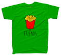 koszulka best FRIENDS frytki dla przyjaciółki przyjaciela prezent z nadrukiem zielona.png