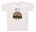 koszulka BEST friends burger dla przyjaciółki przyjaciela prezent z nadrukiem biała.png