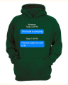 bluza z kapturem z nadrukiem THIS BOOK MAKES ME śmieszna dymki facebook beka zabawna cytat napisami butelkowozielona.png
