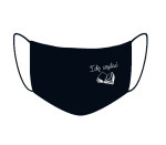 Maseczka bawełniana antywirusowa dwuwarstwowa z nadrukiem IDĘ CZYTAĆ książki books na twarz na nos usta z napisami