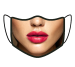 MASECZKA FULLPRINT nadruk 3D TWARZ KOBIETY zdjęcie maska dwuwarstwowa antywirusowa na nos i usta do osłony ochrony