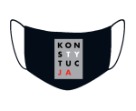 MASECZKA KONSTYTUCJA z napisami nadrukiem maseczka antywirusowa wielorazowa dwuwarstwowa na twarz na nos usta do osłony ochrony