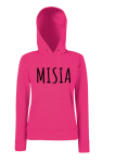 Bluza z kapturem damska MISIA dla par zakochanych dla niej dwojga walentynki prezent z nadrukiem napisami