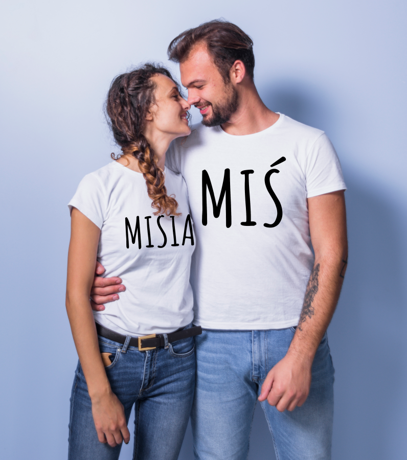 koszulki dla par zakochanych MISIA MIŚ walentynki prezent dla niej niego.png