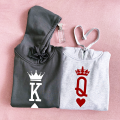 bluzy z kapturem KING KARTA PIK QUEEN KARTA PIK dla par zakochanych dla niej niego prezent walentynki.png