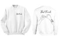 Bluza BEST FRIENDS PINKY PROMISE dla przyjaciółki przyjaciółek z nadrukiem napisami bff przyjaźni prezent biała.png