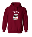 bluza z kapturem BEST friends NUTELLA dla przyjaciółki przyjaciół kangurka z nadrukiem bff przyjaźni prezent bordowa.png