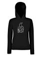bluza damska z kapturem dla przyjaciółki BEST witches kangurka z nadrukiem napisami przyjaciółek prezent czarna.png